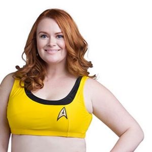 4X Star Trek Bikini Top NWT by ThinkGeek, Original Series, Yellow